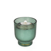 Candlelight Home 10CM MEDIUM RIDGED FOOTED GLASS CANDLE LOTUS & WILD LILY - 5% LOTUS & WILD LILY SCENT