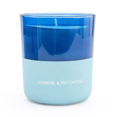 Candlelight Home CANDLE TWO TONE BLUE SUNCREAM TIME SCENT