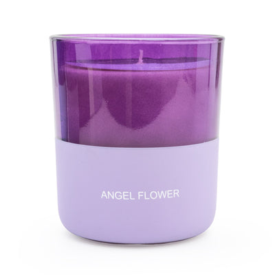 Candlelight Home CANDLE TWO TONE PURPLE ANGEL FLOWER SCENT