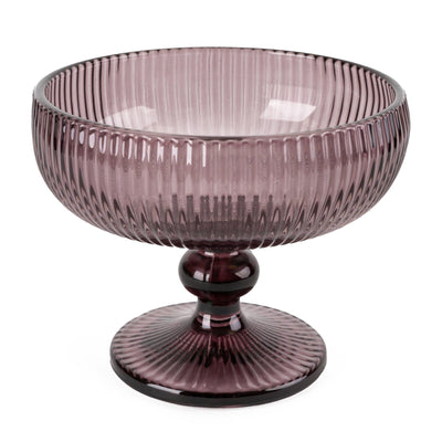 Candlelight Home Glasses Stemmed Champagne Saucer Glass - Plum