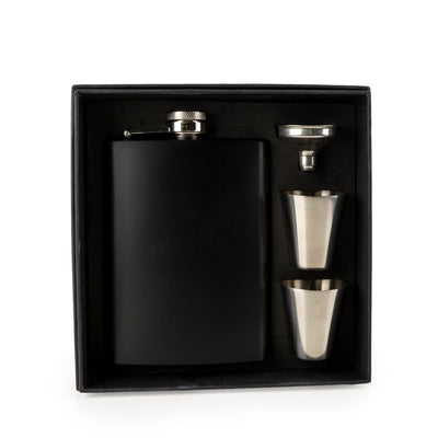 Candlelight Home Hip Flask 4-piece mat Black Hip Flask - 1PK