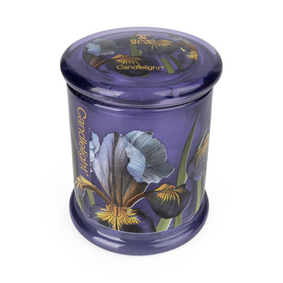 Candlelight Home LARGE GLASS LIDDED JAR IRIS & TONKA BEAN - IRIS & TONKA BEAN SCENT