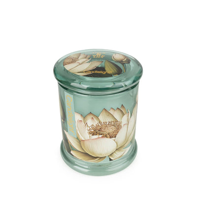 Candlelight Home LARGE GLASS LIDDED JAR LOTUS & WILD LILY - 5% LOTUS & WILD LILY SCENT