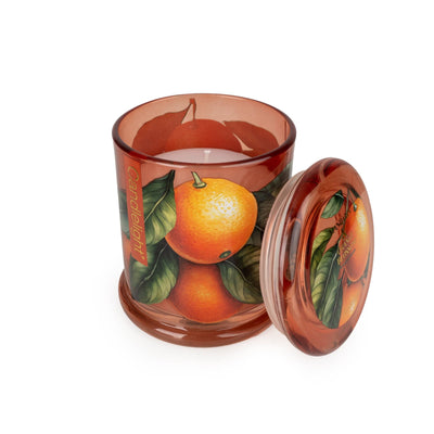 Candlelight Home LARGE GLASS LIDDED JAR  MANDARIN & ORANGE BLOSSOM - 5% MANDARIN & ORANGEBLOSSOM SCENT