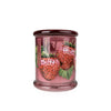 Candlelight Home LARGE GLASS LIDDED JAR WILD STRAWBERRY & RHUBARB - 5%  WILD STRAWBERRY & RHUBARB SCENT