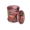 Candlelight Home LARGE GLASS LIDDED JAR WILD STRAWBERRY & RHUBARB - 5%  WILD STRAWBERRY & RHUBARB SCENT