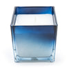 Candlelight Home MEDIUM SQUARE GLASS CANDLE - BLUE OMBRE – 5% CABIN IN THE WOODS (EAM14767/00)