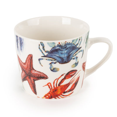 Candlelight Home Mugs Wide Conical Mug - Sea Creatures 6PK