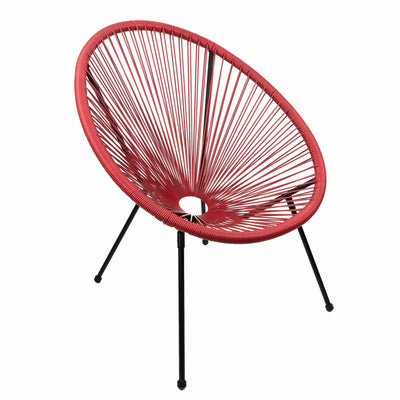 Candlelight Home Outdoor Chair Egg Chair - Red 1PK