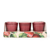 Candlelight Home SET OF 3 VOTIVES WILD STRAWBERRY & RHUBARB - 5%  WILD STRAWBERRY & RHUBARB SCENT