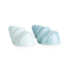 Candlelight Home SHELL SHAPED SALT & PEPPER POTS REACTIVE GLAZE