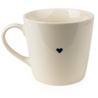 Candlelight Home V-SHAPED MUG WITH WAX RESIST HEART