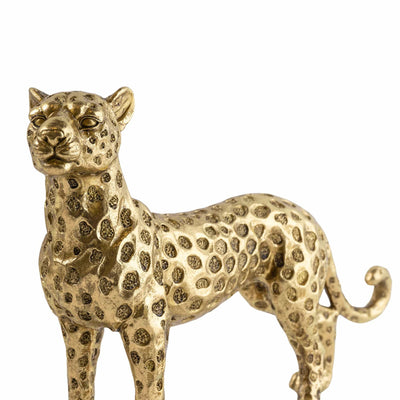 Candlelight Home Ornaments 31CM Gold Resin Standing Leopard (MO) 1PK