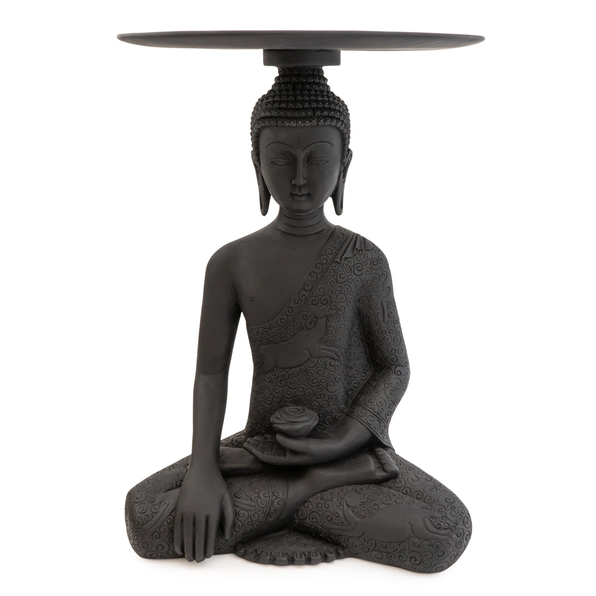 Candlelight Table 1PK 52.5cm Black Home Buddha - (MO)